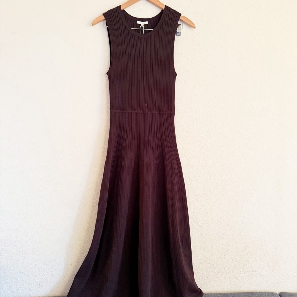 Z Supply Elba Java Brown Midi Dress Size Large - Picture 2 of 8